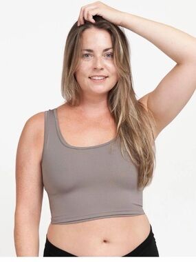 Larken X Hands Free Pumping / Nursing Bra SET OF 2 Taupe / Grey